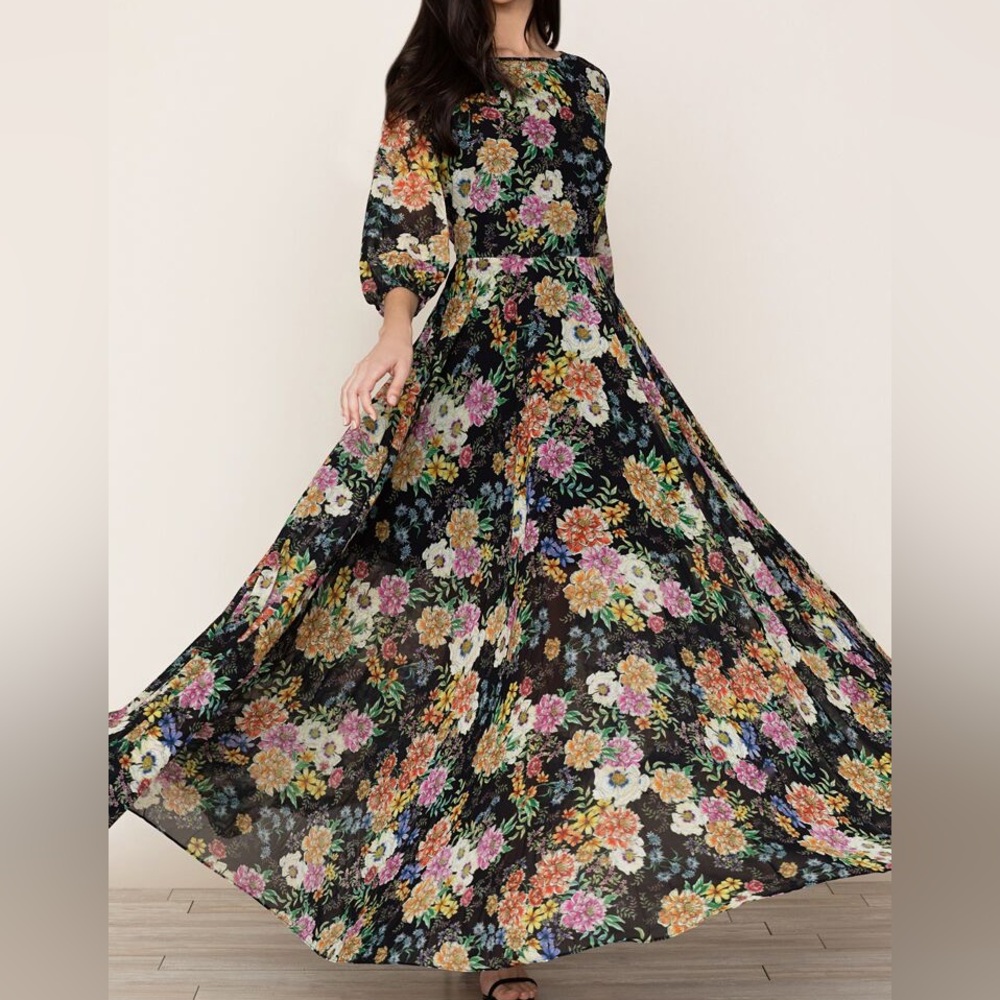 NEW Yumi Kim Multicolor Floral Maxi‎ Dress